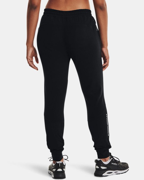Pantalon UA RUSH™ Fleece pour femme, Black, pdpMainDesktop image number 1